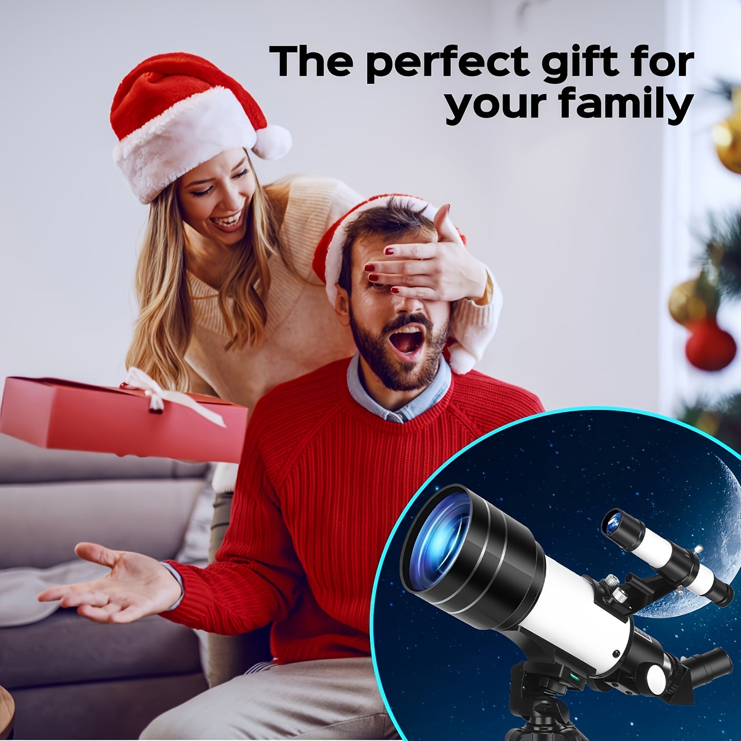 150x High Magnification Astronomical Telescope 70mm Aperture
