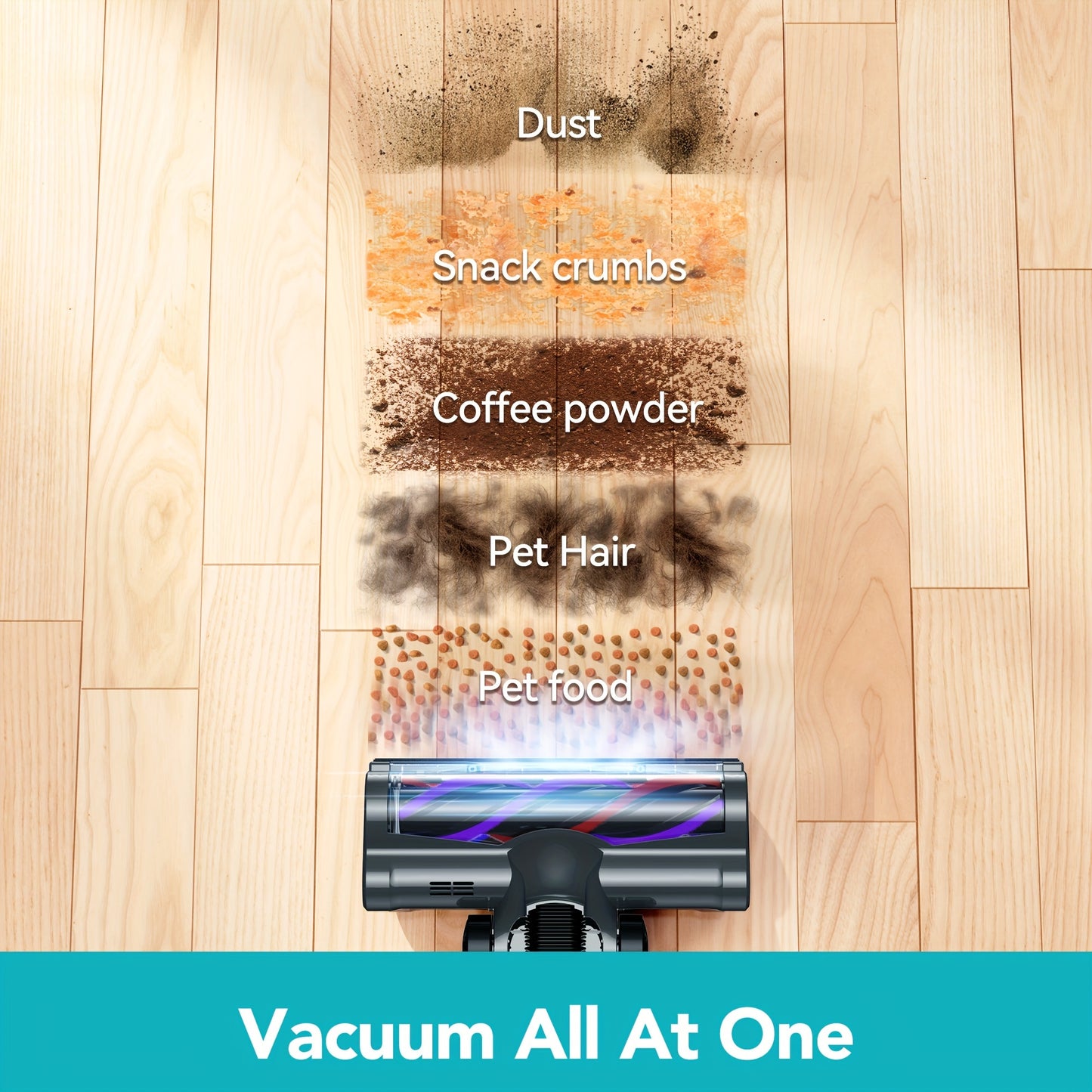 Lightweight 23Kpa Powerful Suction Cordless Vacuum Cleaner
