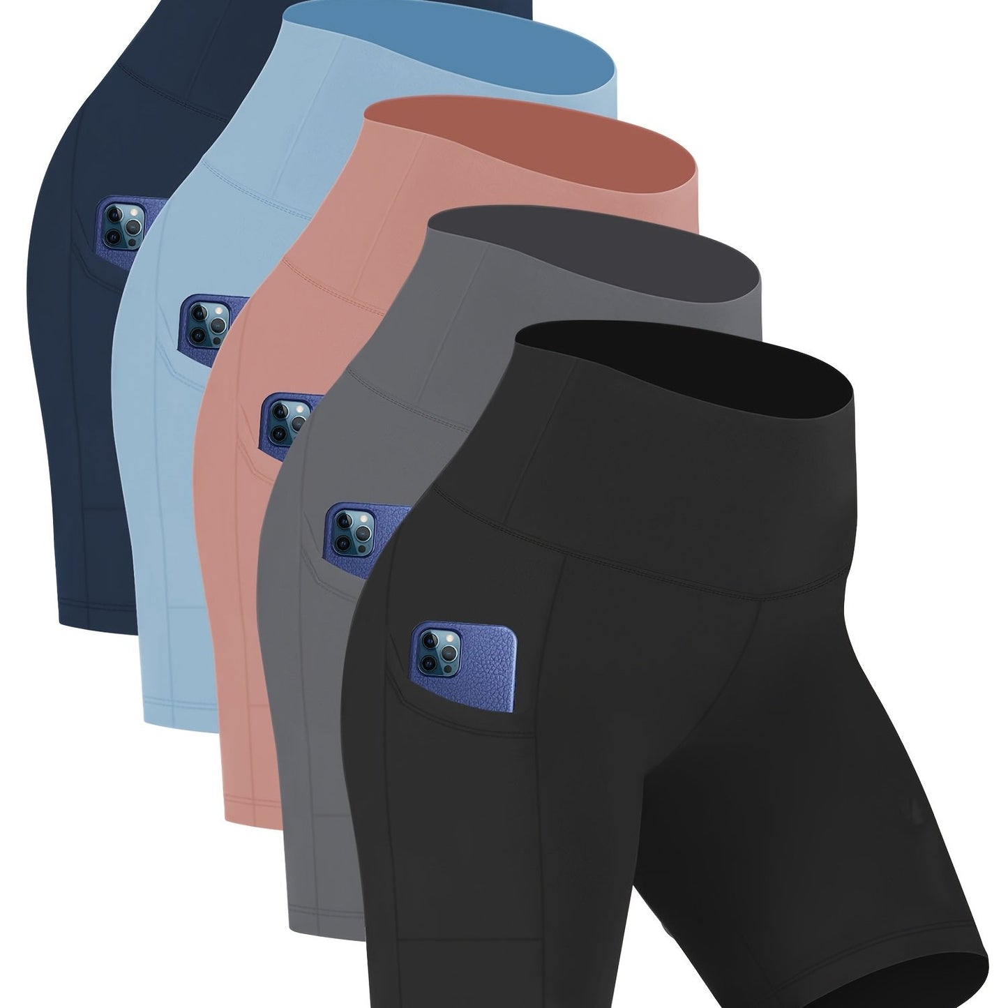 Women's High Waisted Yoga Shorts Tummy Control Butt Lifting
