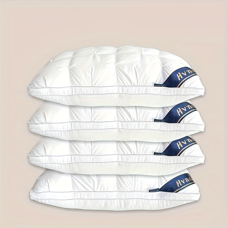 4pcs Queen-Sized Luxury Hotel Quality Bed Pillows For Sleeping