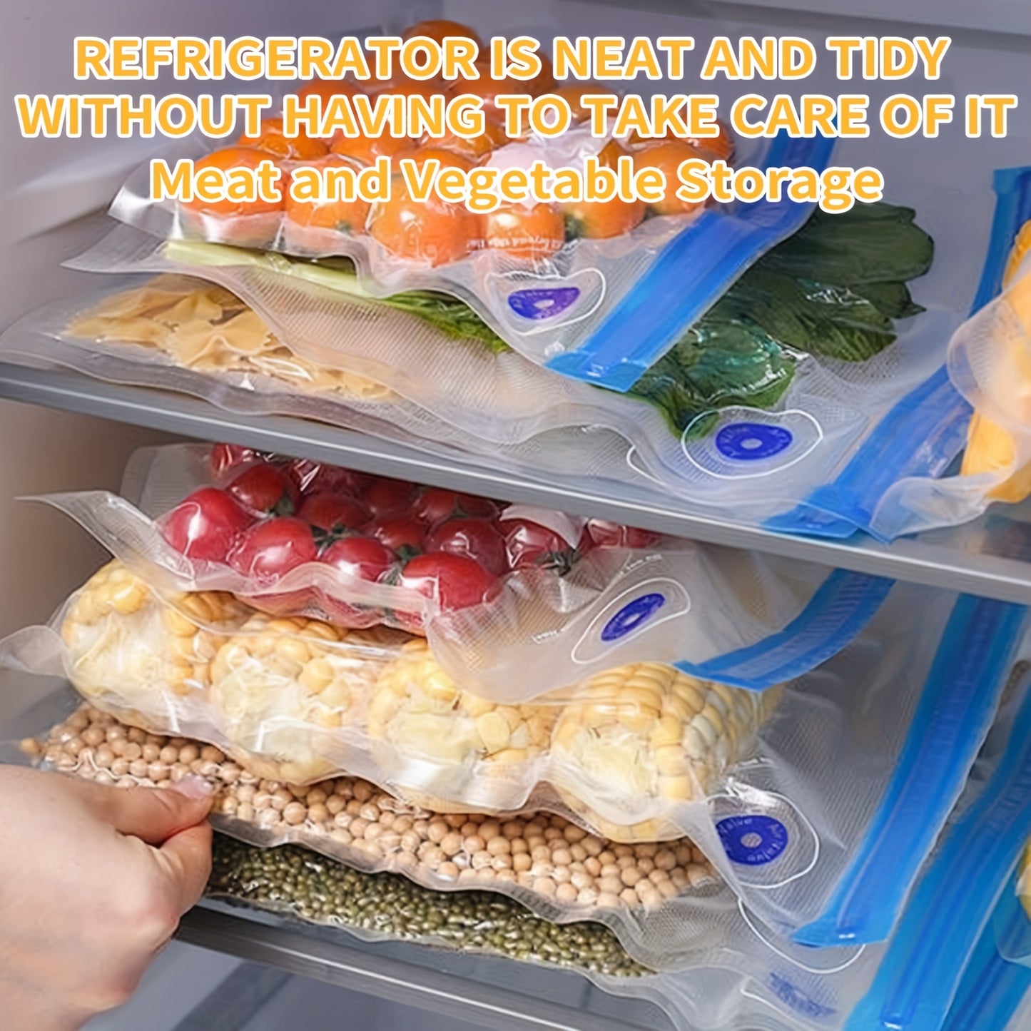 5Pcs Vacuum Sealed Combination Food Packaging Bag Set