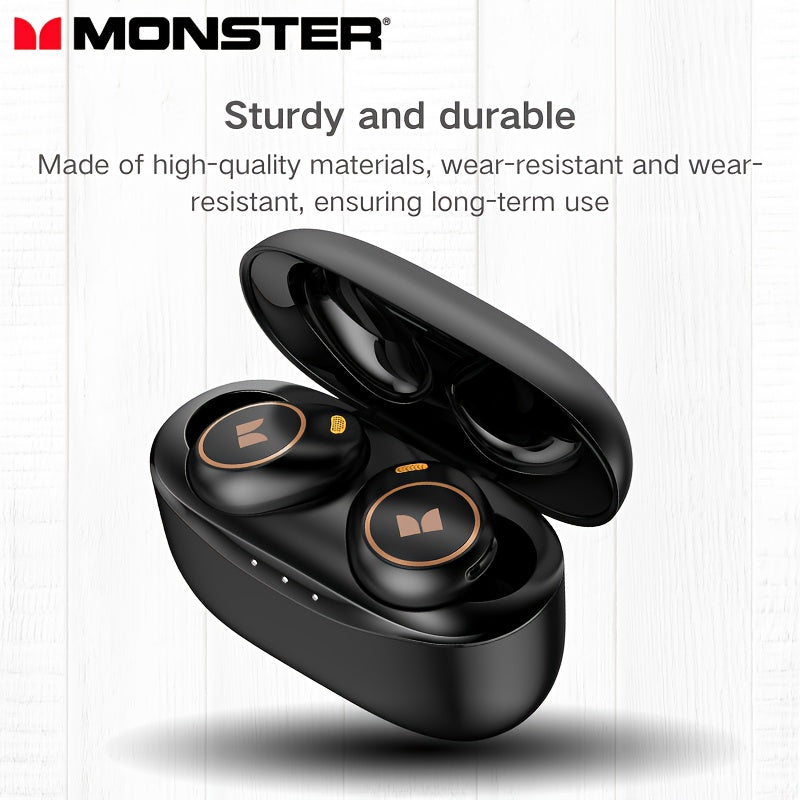 Noise Cancellation Monster Wireless Earbuds with Touch Control