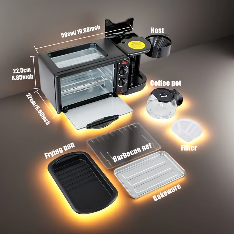 3-in-1 Multifunctional Breakfast Machine Compact Kitchen Appliance