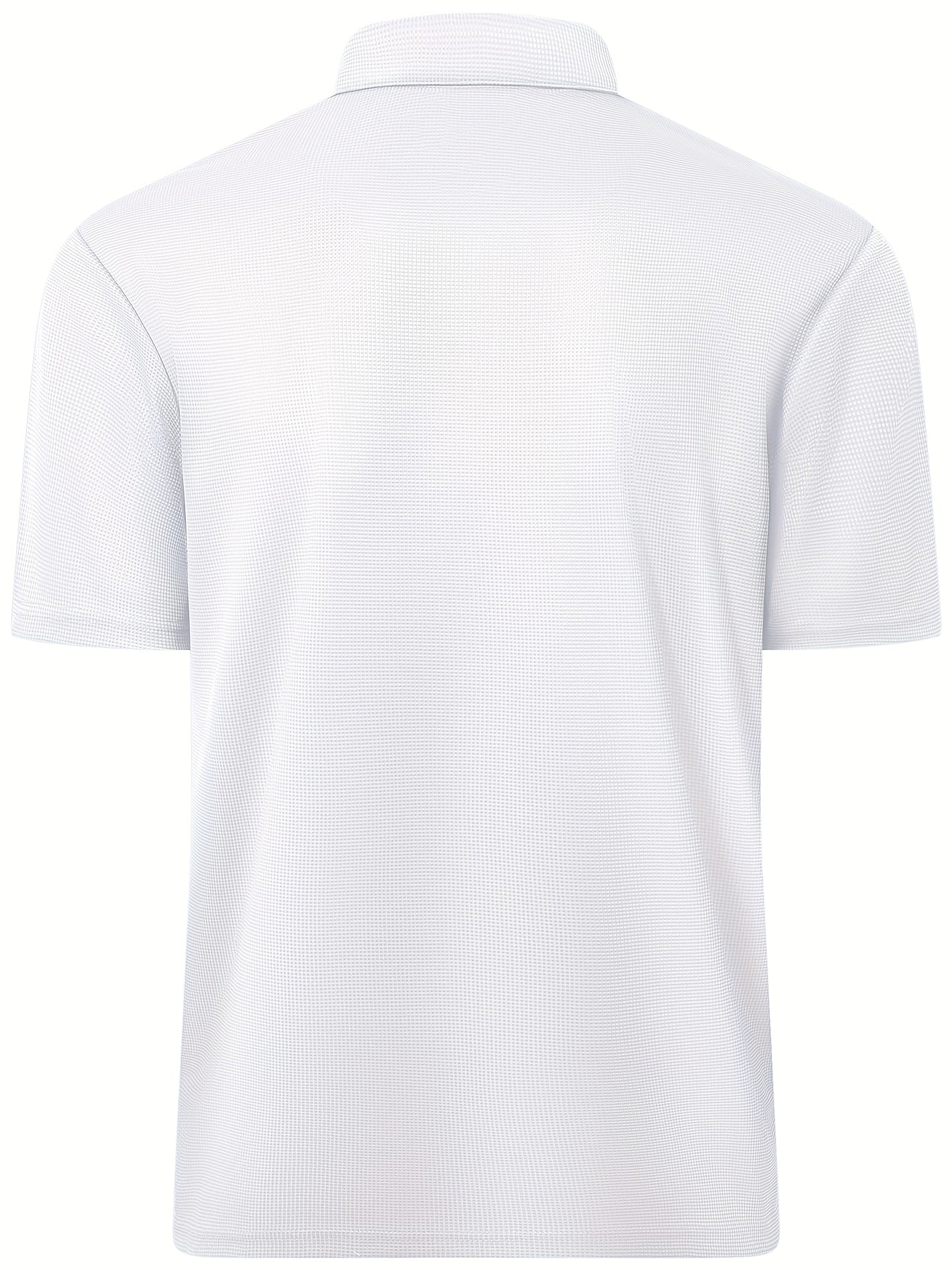 Men'S Casual Polo Shirt - Breathable Mesh Design, Short Sleeve