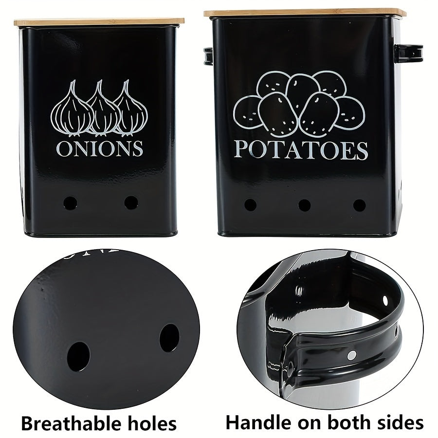 Large Kitchen Storage Canister - Aerated Tin with Lid