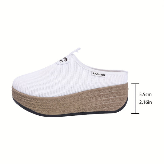 Women's Summer Slip-On Sneakers with Breathable Fabric Upper