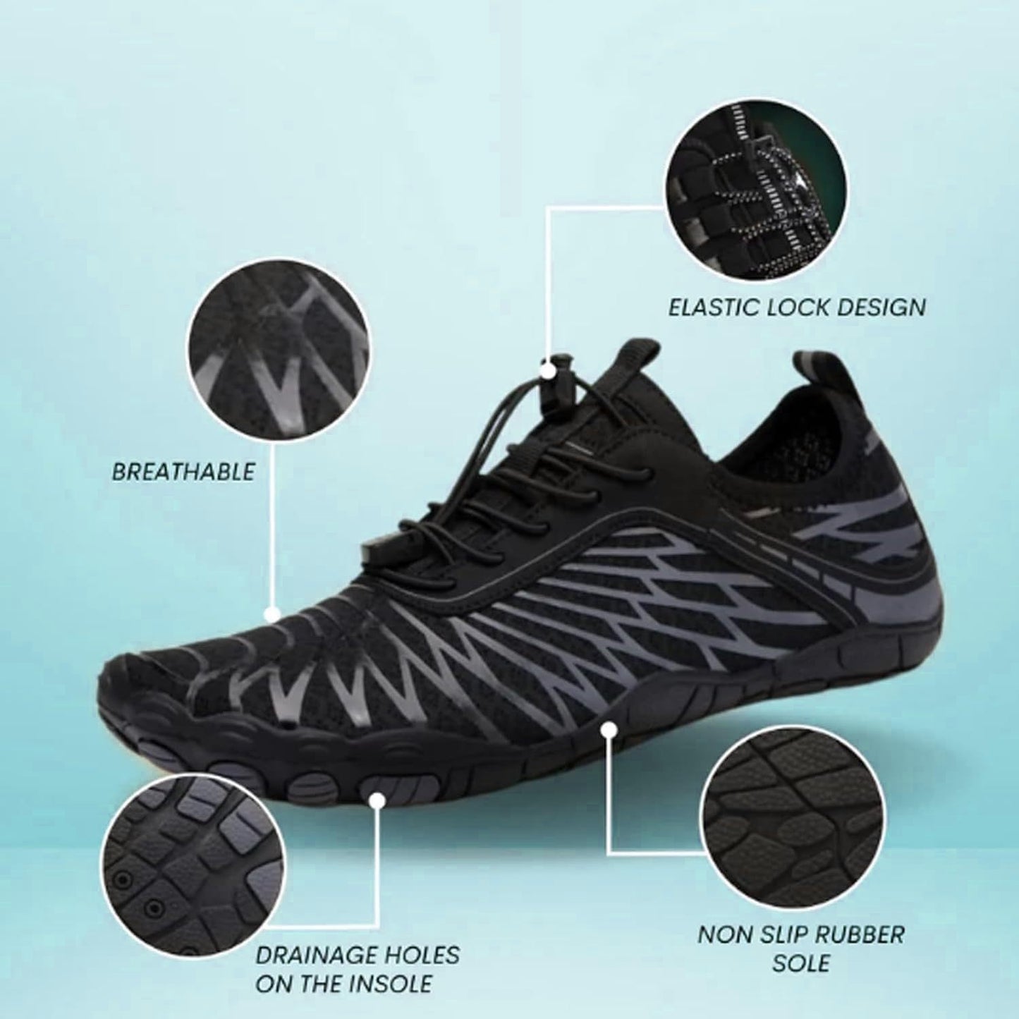 Lightweight Hiking Shoes for Women with Wide Toe Design