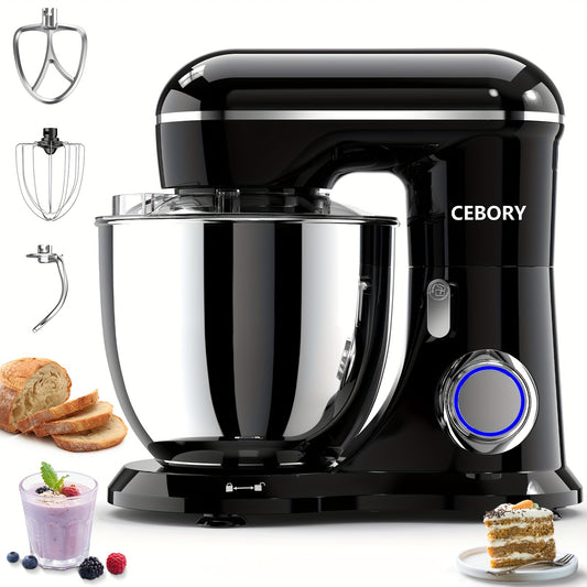 660W 10-Speed 3-IN-1 Electric Stand Mixer with 6.5QT Bowl