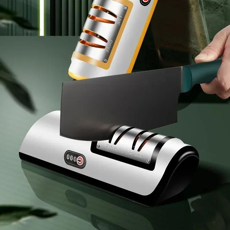 Electric Knife Sharpener Automatic Rechargeable Sharpener