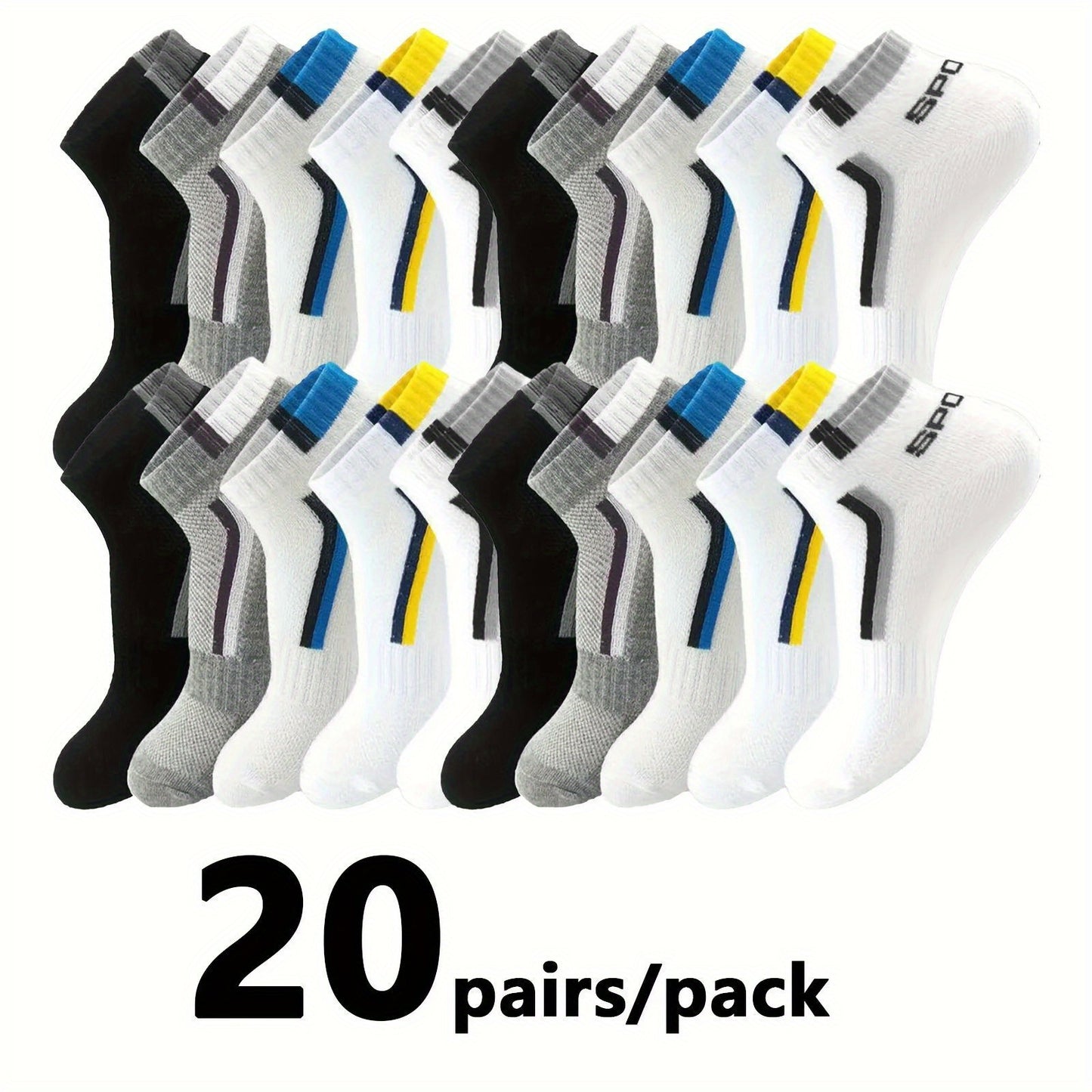 Breathable Socks Soft Breathable Men's Liner Anklets Socks