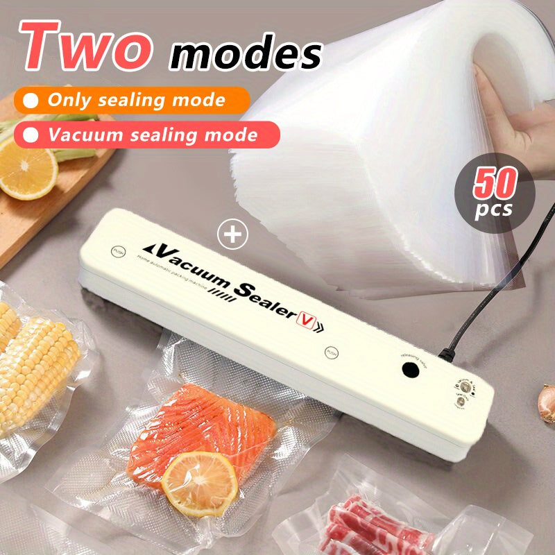 Vacuum Sealer 50pcs Automatic Air Food Sealing System