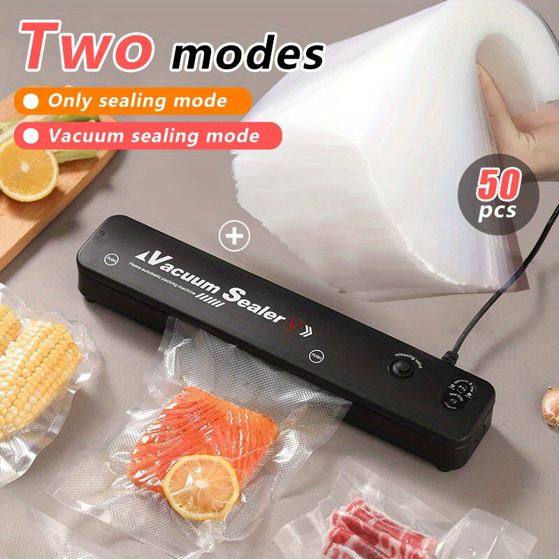 Vacuum Sealer 50pcs Automatic Air Food Sealing System