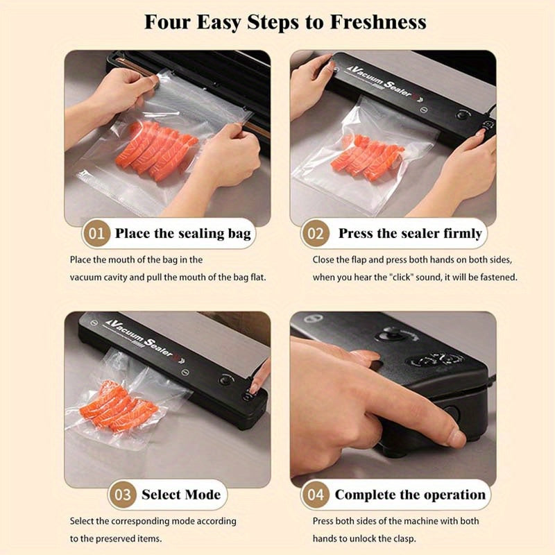 Vacuum Sealer 50pcs Automatic Air Food Sealing System