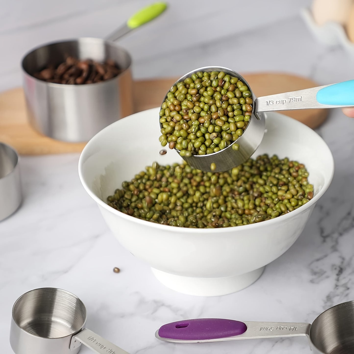 Colorful Measuring Cups Set 8/17pcs Stainless Steel Baking Tools