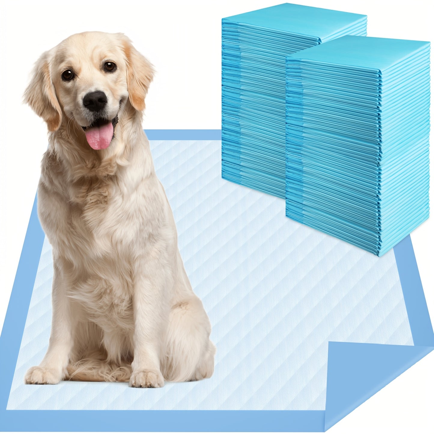 100/40pcs Extra Large Super Absorbent Dog Pee Pads Leak Proof Odor Control Disposable Pet Piddle Pads for Easy Potty Training and Accidents
