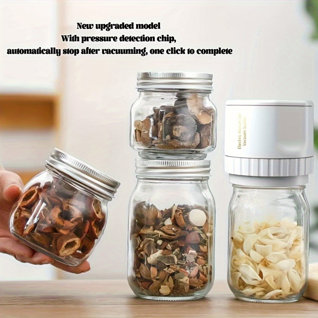 Intelligent Mason Jar Vacuum Sealer with Automatic Shut-Off