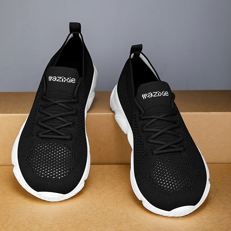 Men's Wide Athletic Shoes with Shock-Absorbing Soles