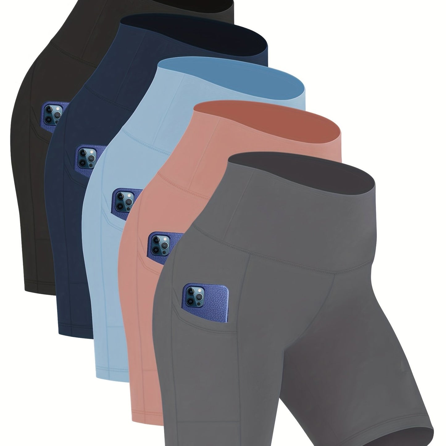 Women's High Waisted Yoga Shorts Tummy Control Butt Lifting