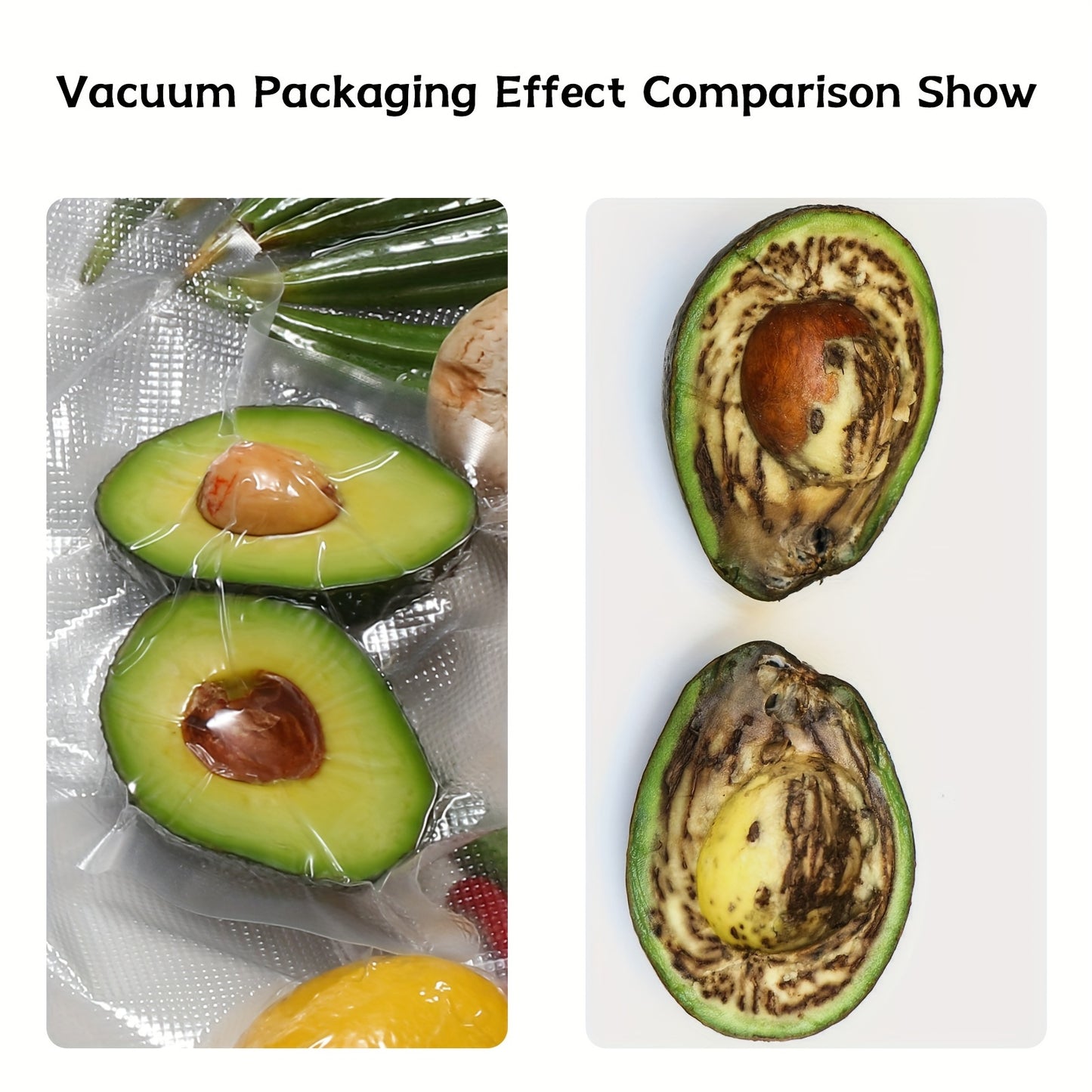 5Pcs Vacuum Sealed Combination Food Packaging Bag Set