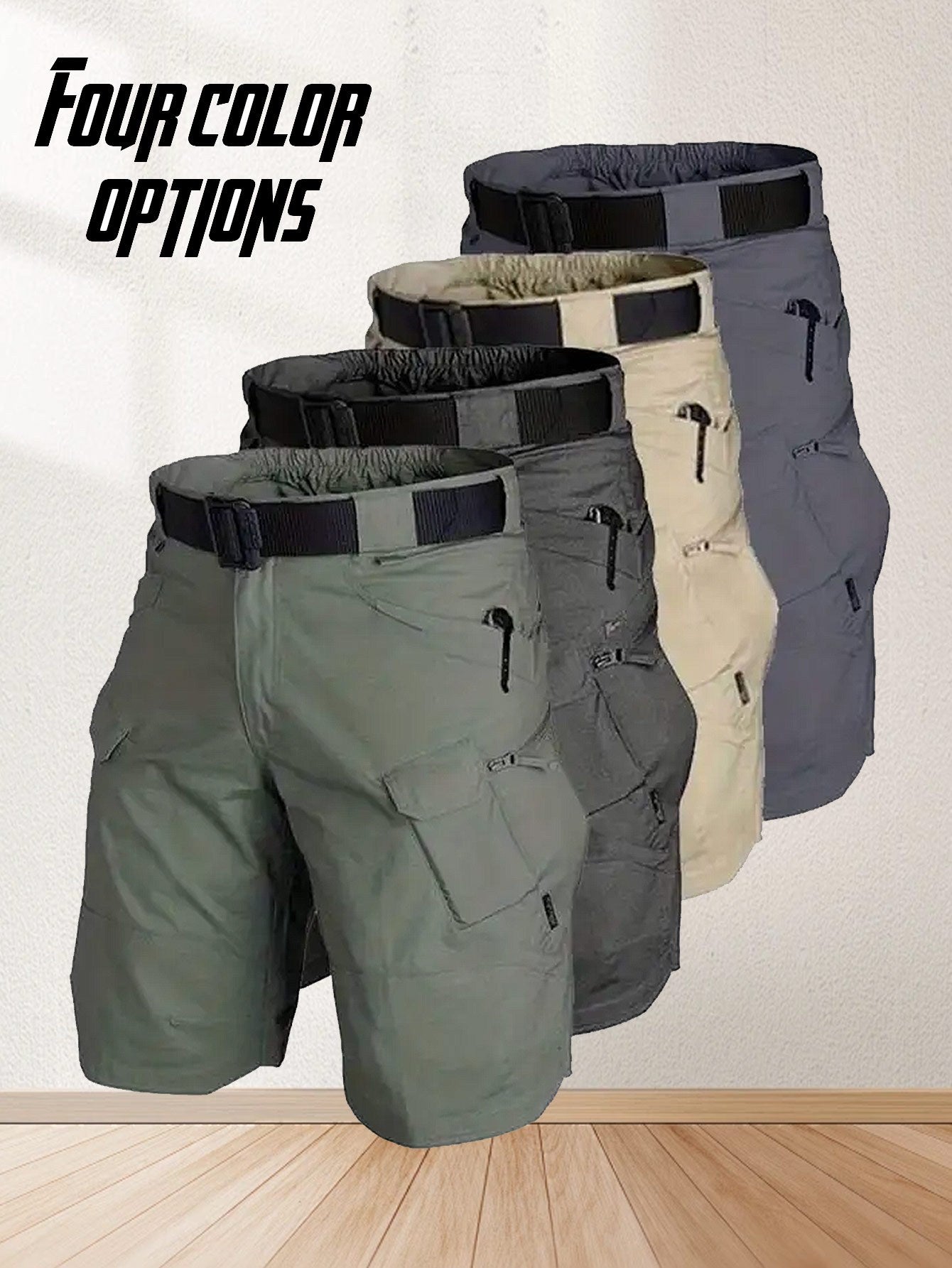 4 Pairs of Casual Shorts Quick to Dry and Breathable Sovtemp