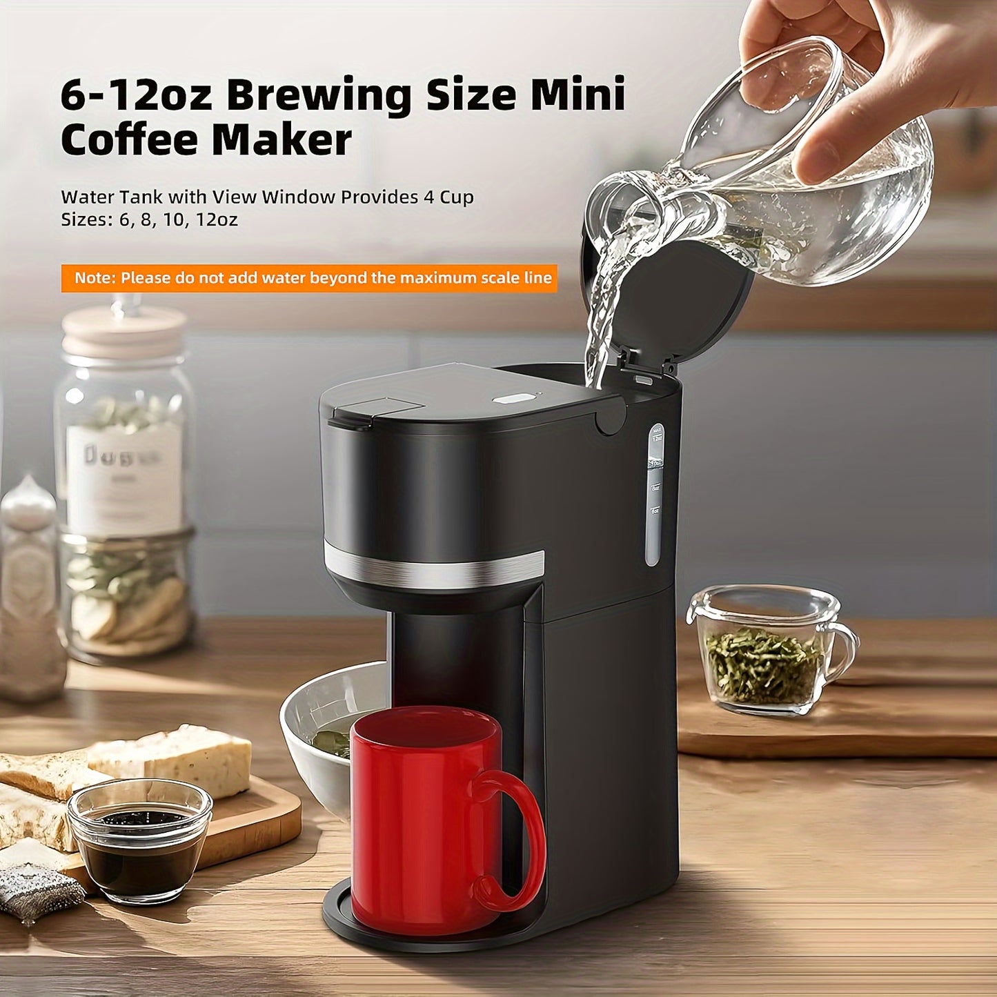 Fast Brew Single Cup Coffee Maker for Home or Office Use