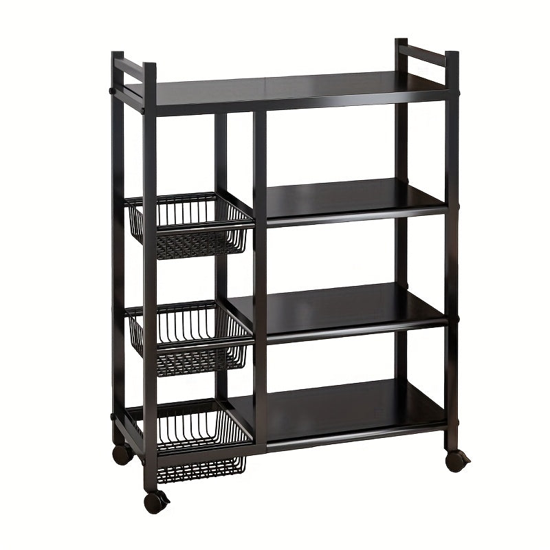 1pc Multifunctional Kitchen Storage Rack 42.52 Inch Adjustable