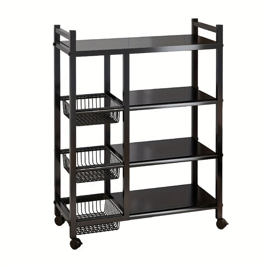 1pc Multifunctional Kitchen Storage Rack 42.52 Inch Adjustable