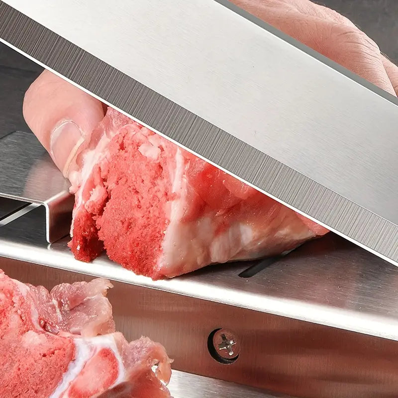 Stainless Steel Knife - Kitchen Meat Slicer for Frozen Foods