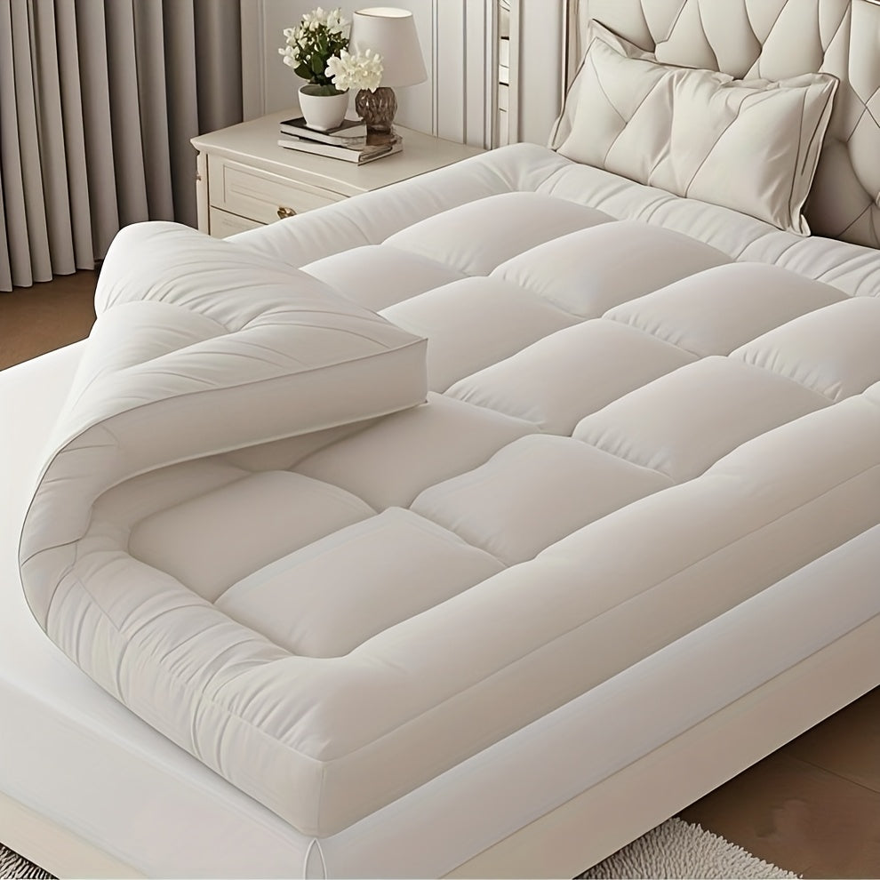 Extra Thick Fitted Mattress Topper Cooling Pad Cover