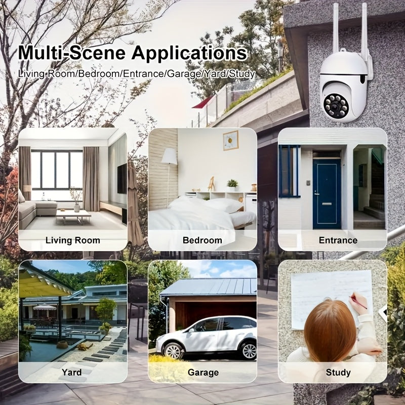 8pcs Smart Security Cameras for Home Surveillance System