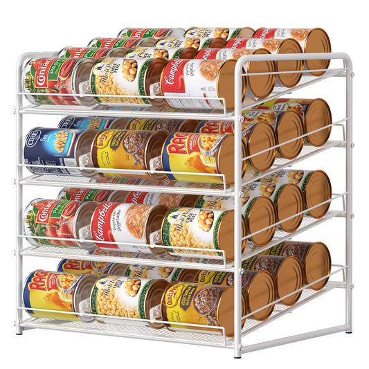 Large Capacity Metal Wire Can Holder With Adjustable Dividers