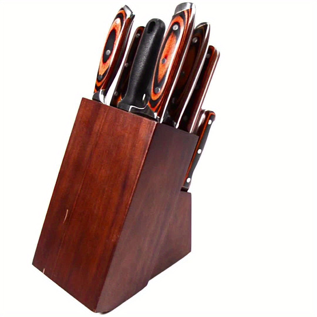 15-Piece Self Sharpening Knife Set With Block Wooden