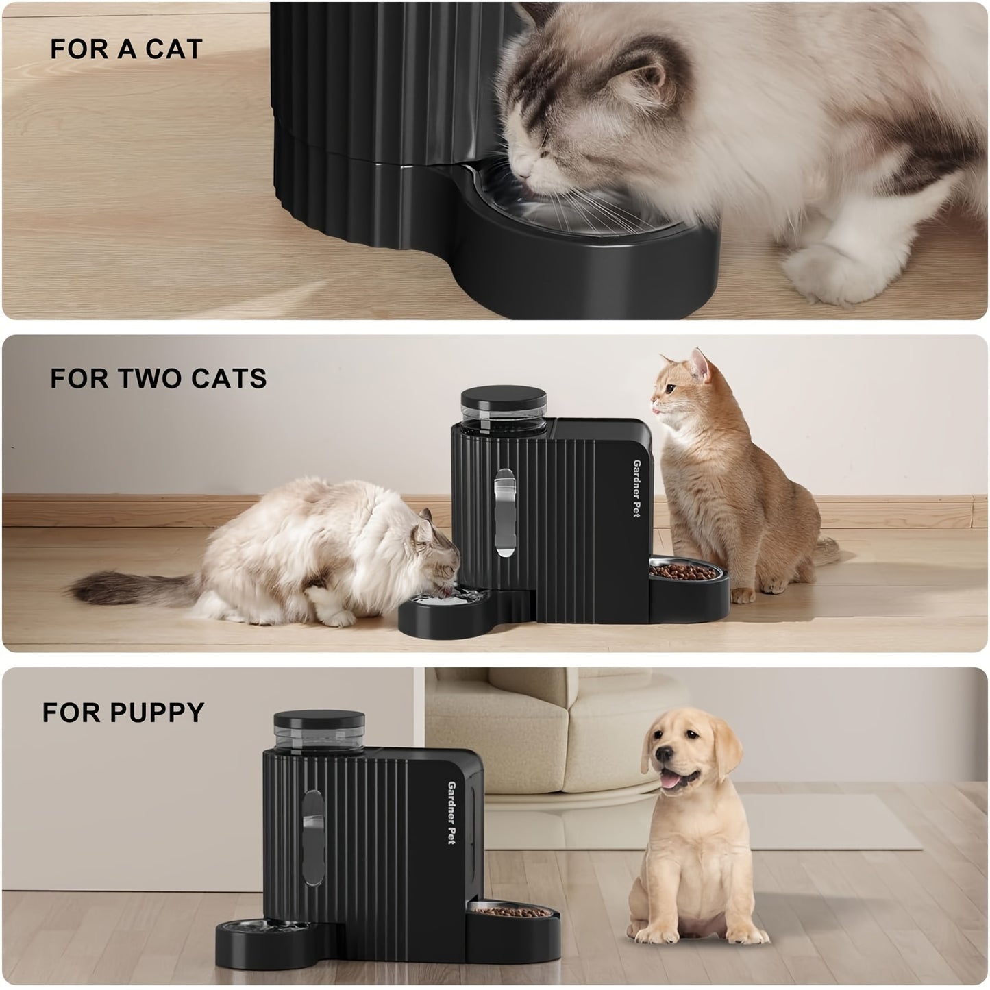 [Gravity Feeder] Automatic Cat Food And Water Dispenser