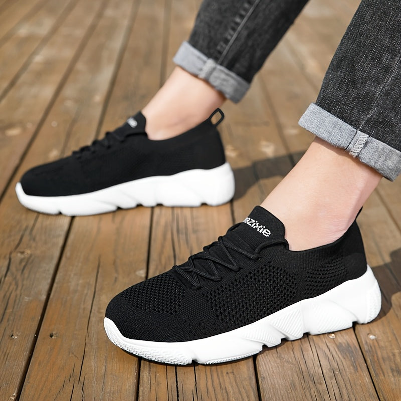 Men's Wide Athletic Shoes with Shock-Absorbing Soles