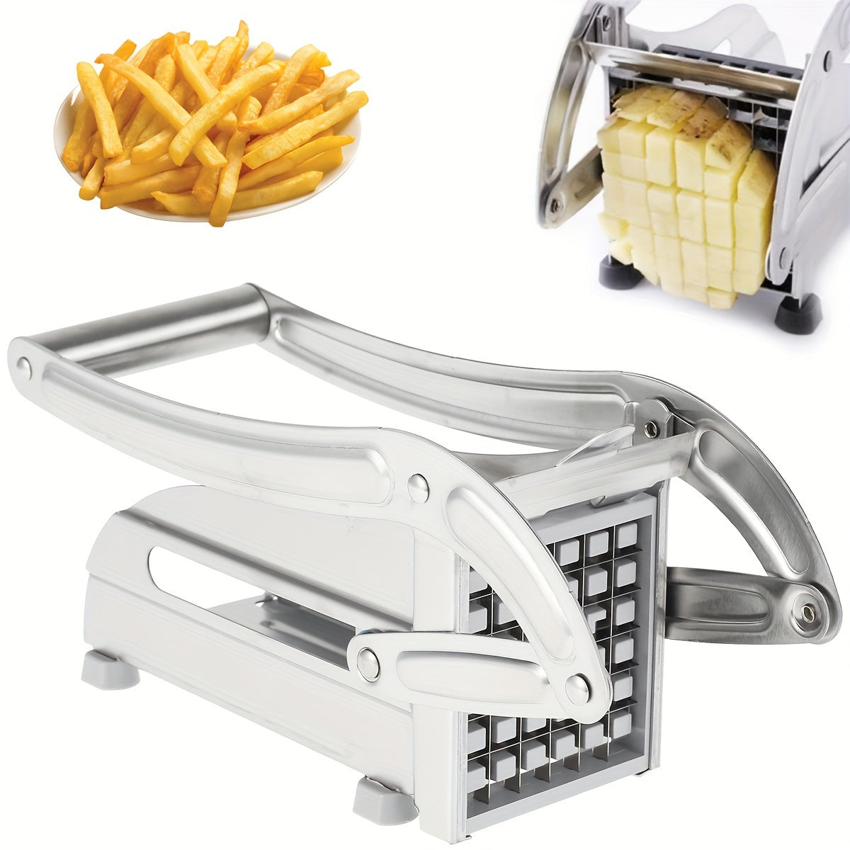 Stainless Steel French Fry Cutter Manual Vegetable Chopper