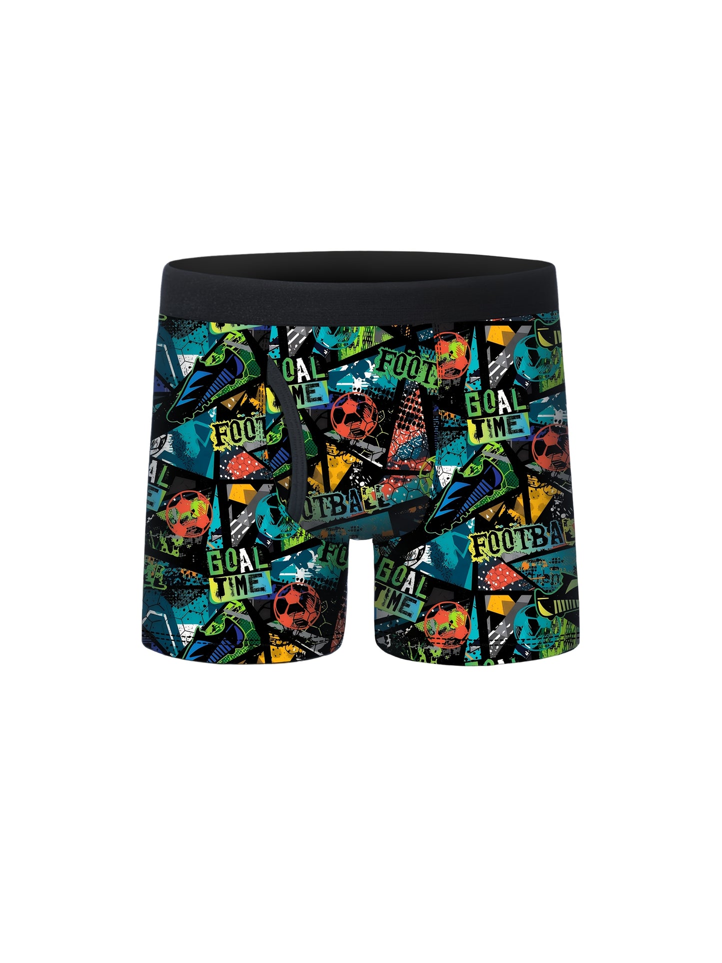 5pcs Boys' Sports Boxer Briefs Quick-Dry Breathable Fabric