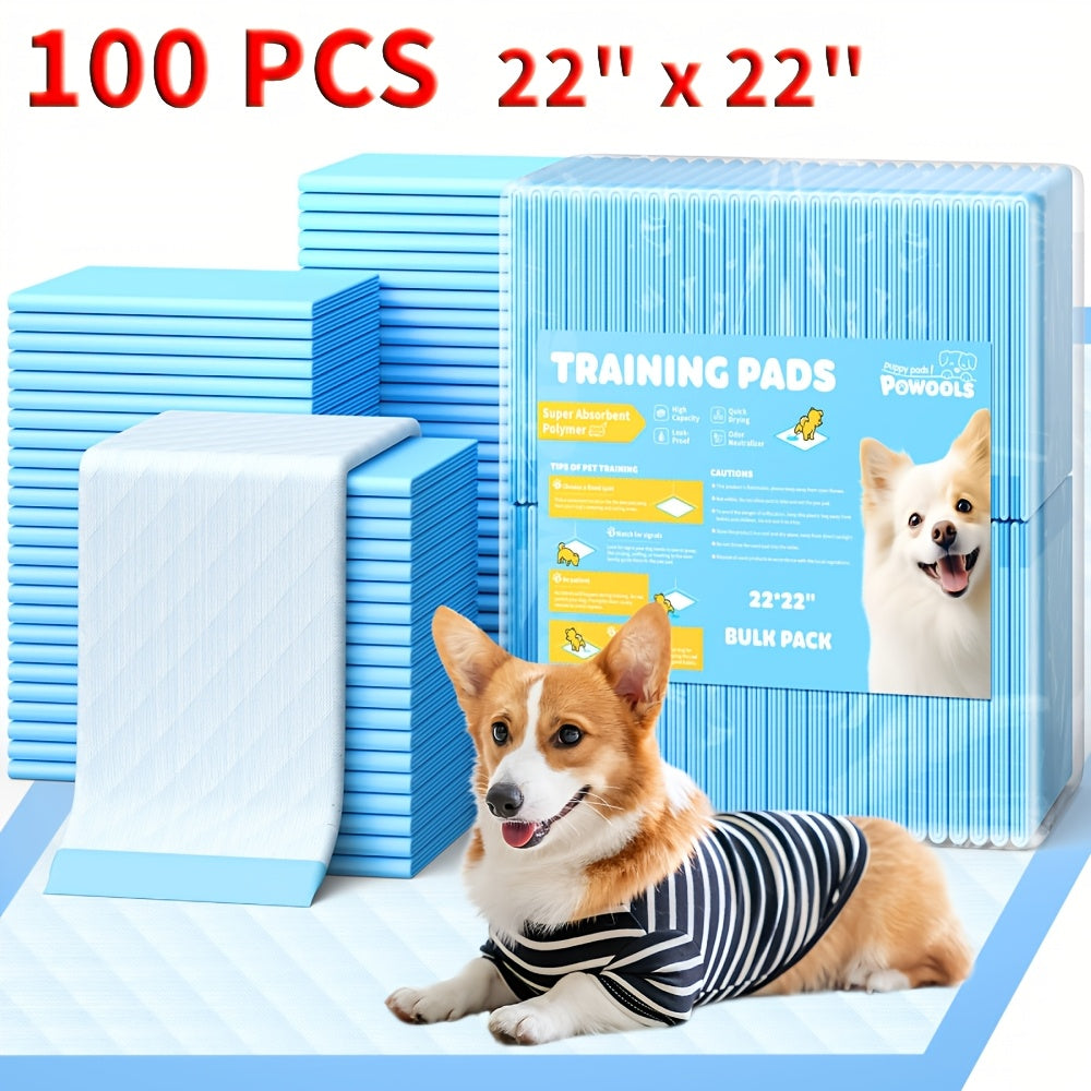 100/40pcs Extra Large Super Absorbent Dog Pee Pads Leak Proof Odor Control Disposable Pet Piddle Pads for Easy Potty Training and Accidents