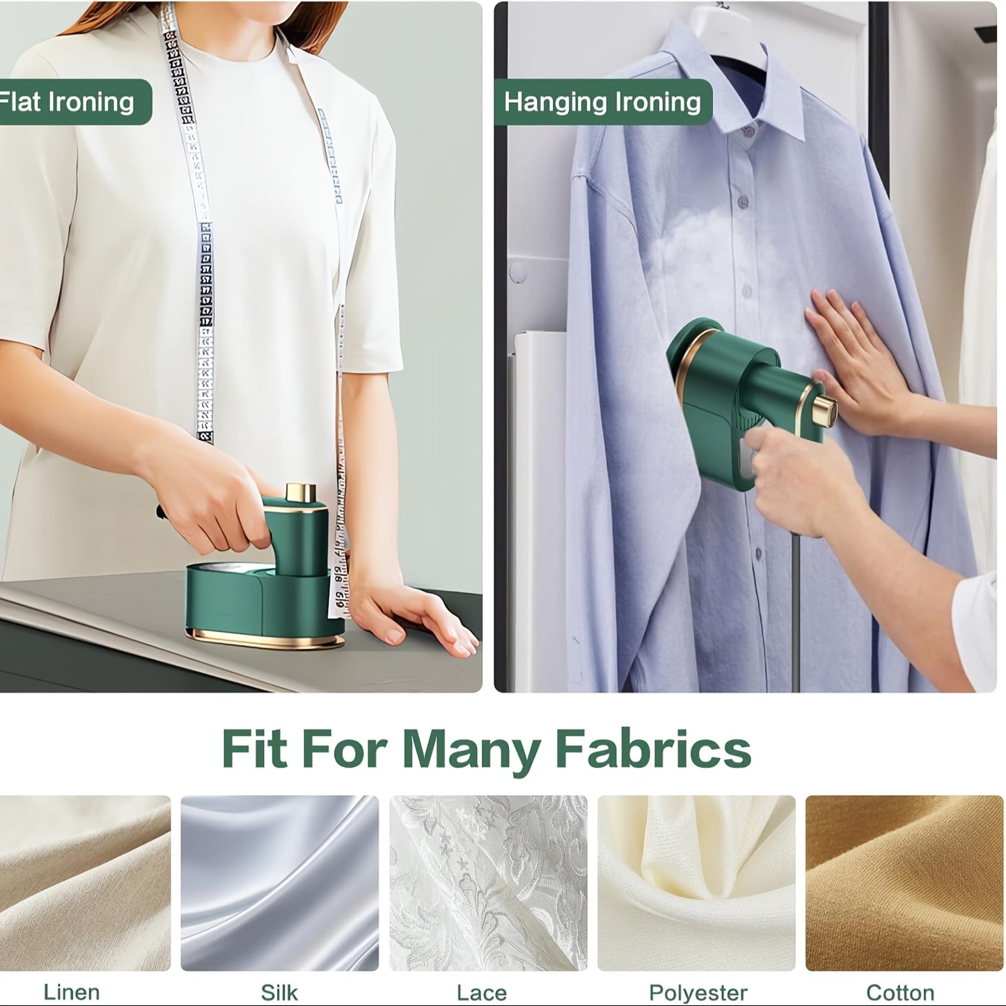 Mini Portable Folding Steam Iron for Quick Wrinkles 40W