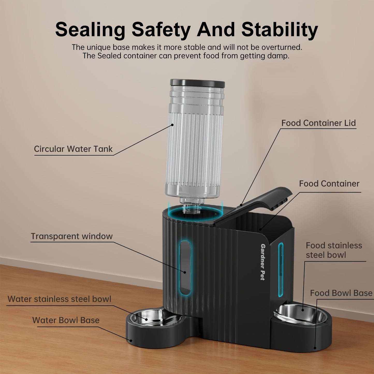 [Gravity Feeder] Automatic Cat Food And Water Dispenser