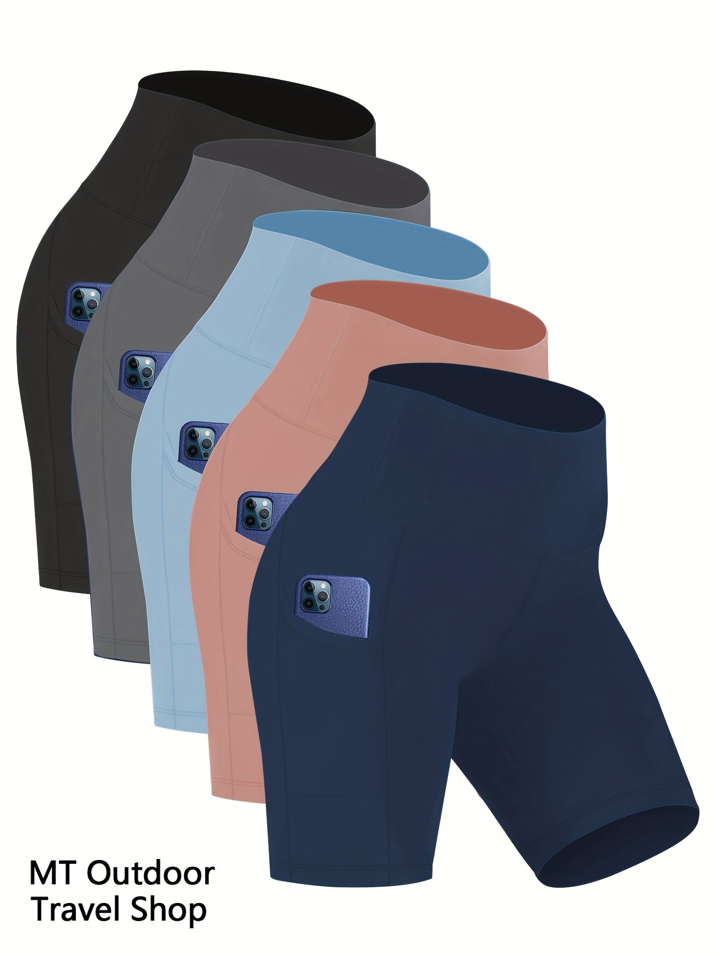 Women's High Waisted Yoga Shorts Tummy Control Butt Lifting