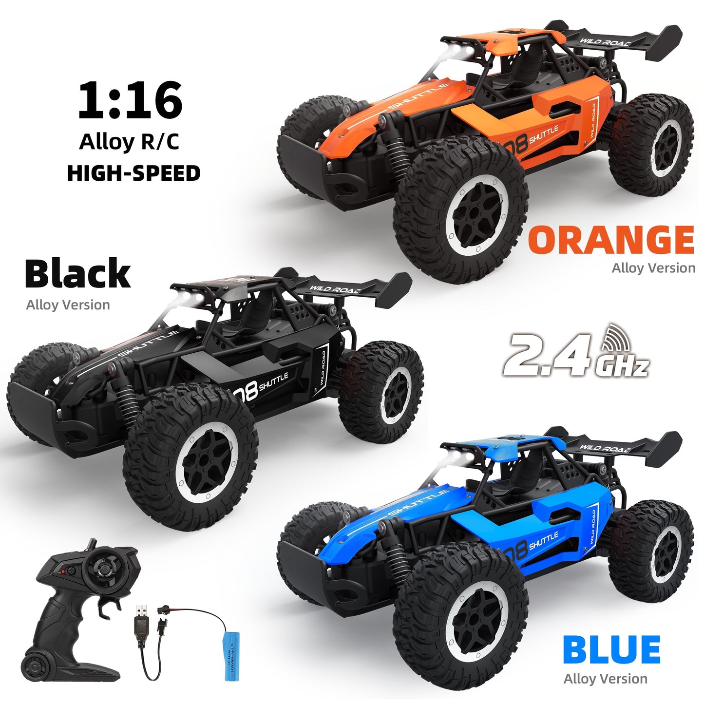 Remote Control Off-Road Toy Car 1:16 Scale All-Terrain Fun