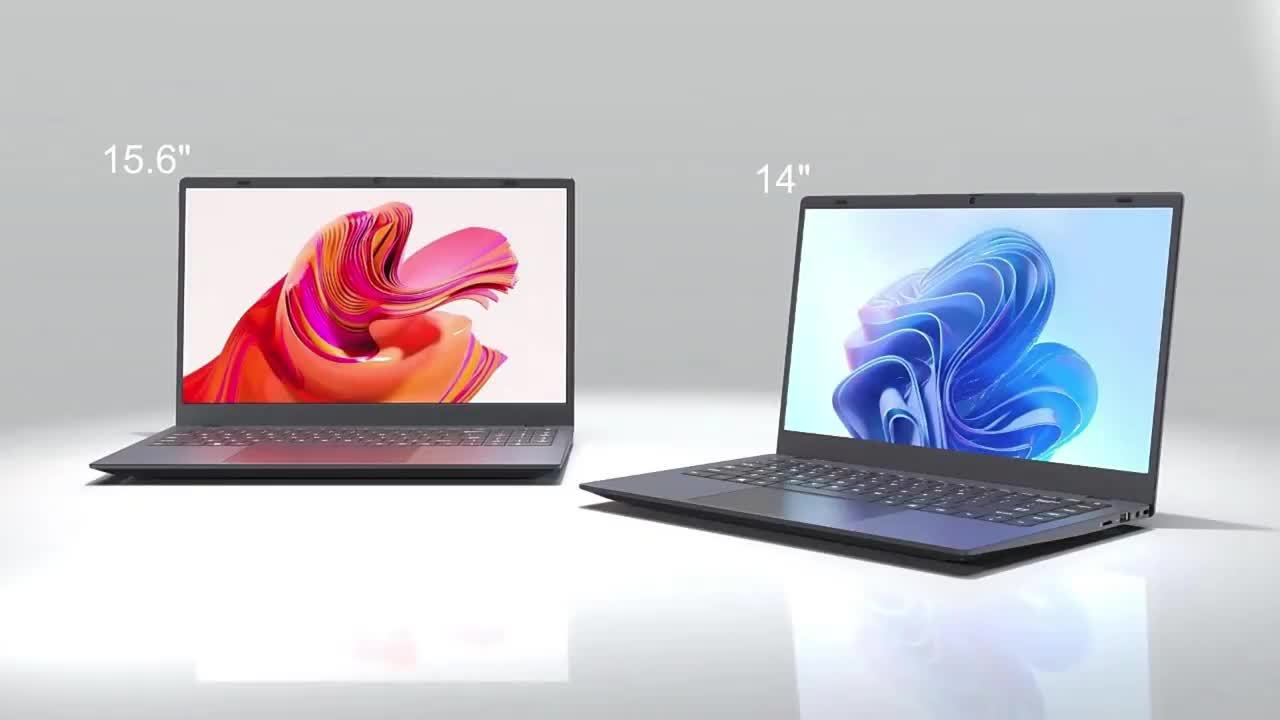 15.6-inch/14-inch Ultra-thin Business Office Laptop PC Convenient and Lightweight InchIntel Pentium J3710 Up to 2.64GHz 8GB RAM 256GB ROM