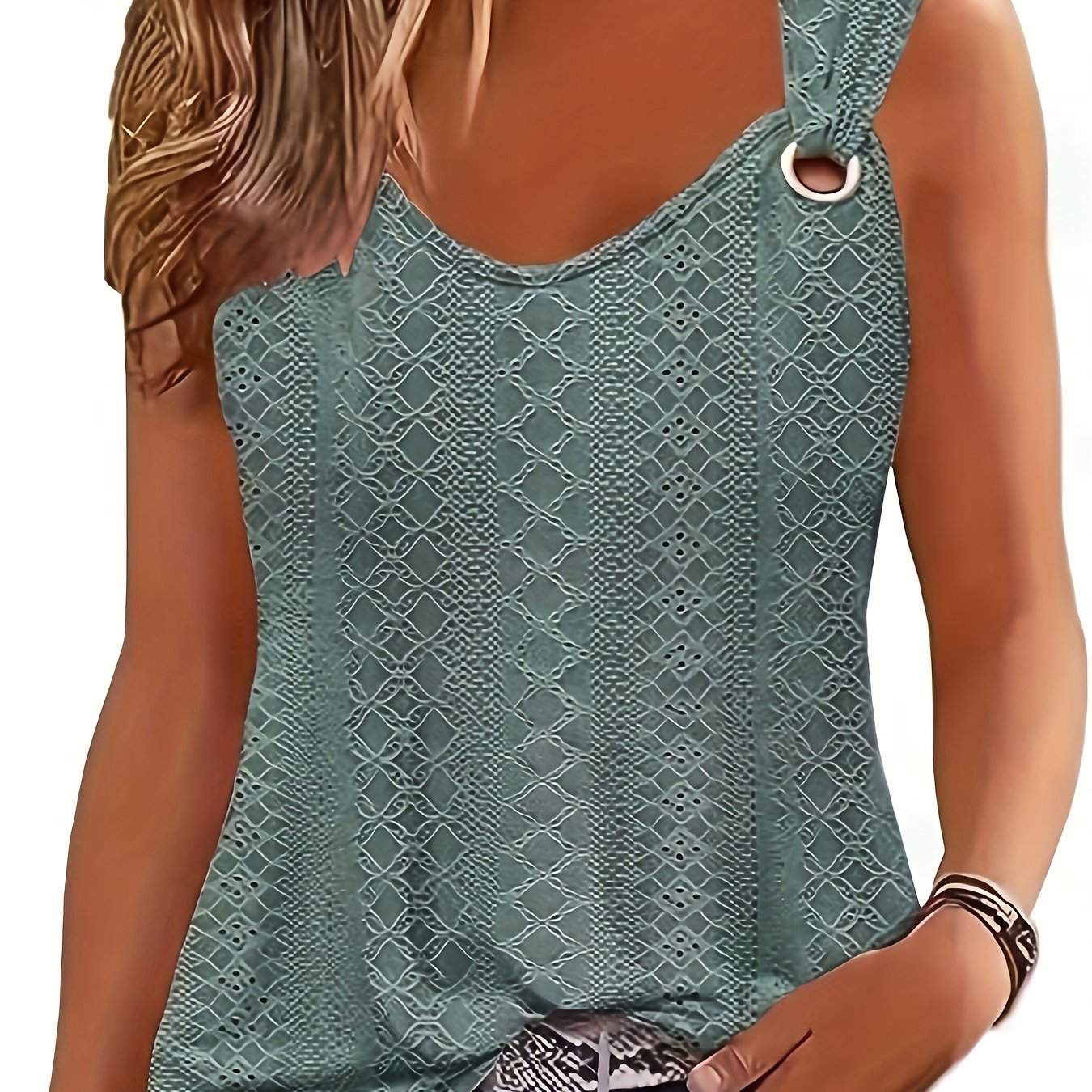 Ladies V-neck Sleeveless Comfortable Tops Casual Vest Women