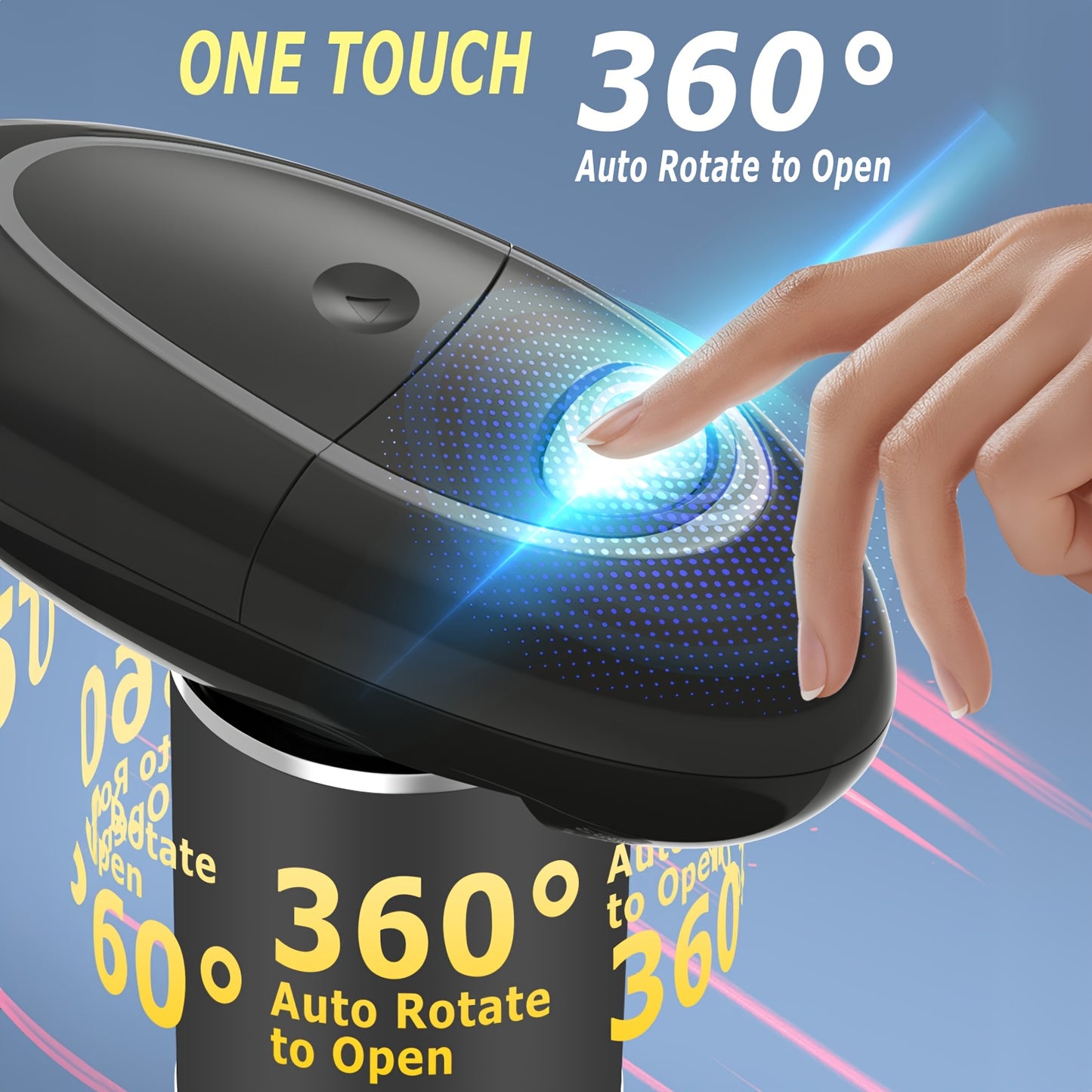 Electric Can Opener Hand-Free Easy Open Any Can Sizes