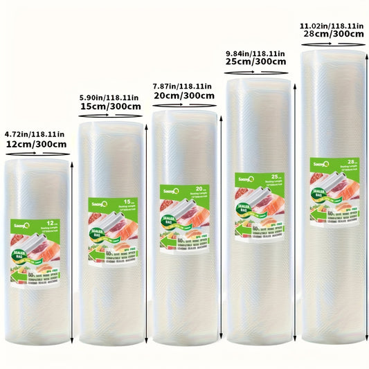 5Pcs Vacuum Sealed Combination Food Packaging Bag Set