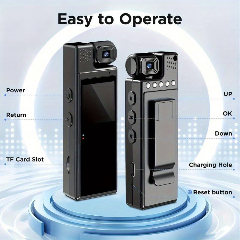 Smart Recorder - 1080P HD Handheld Pocket Camcorder