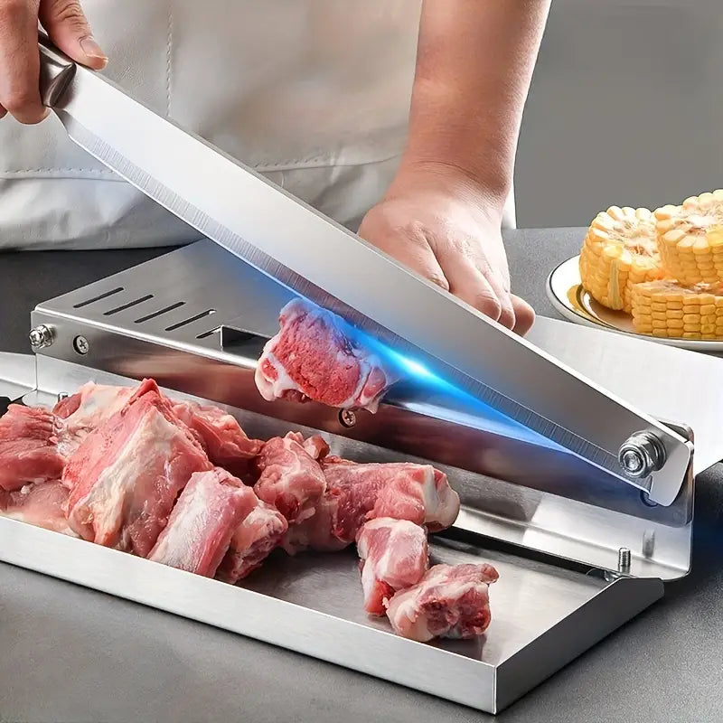 Stainless Steel Knife - Kitchen Meat Slicer for Frozen Foods