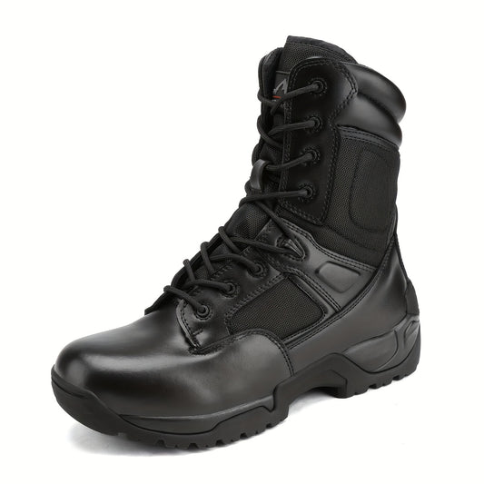 NORTIV 8 Men'S Solid Color Tactical Boots All-Season Hiking