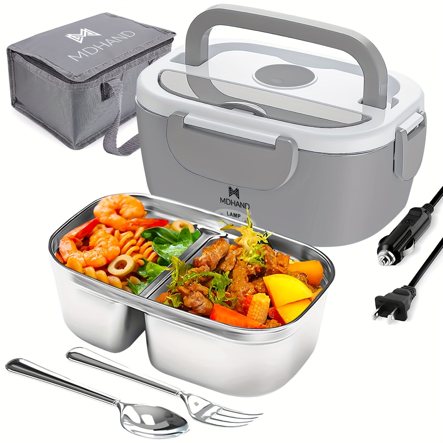 3 In1 Electric Lunch Box Food Heater, 65W Fast Heated