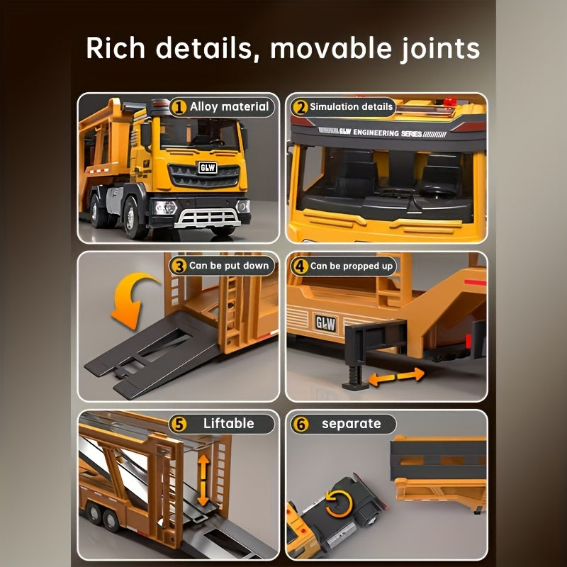 BWXN Truck King Alloy Toy Set - Construction Vehicle Playset